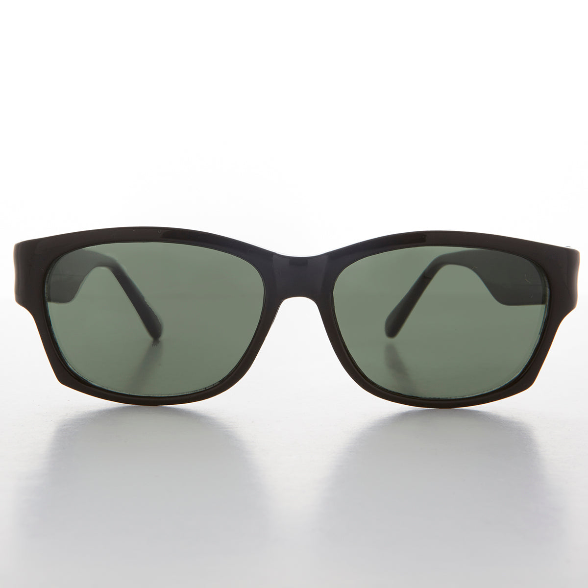 Sporty Vintage Wrap Style Sunglass with Wide Temples - Wiley