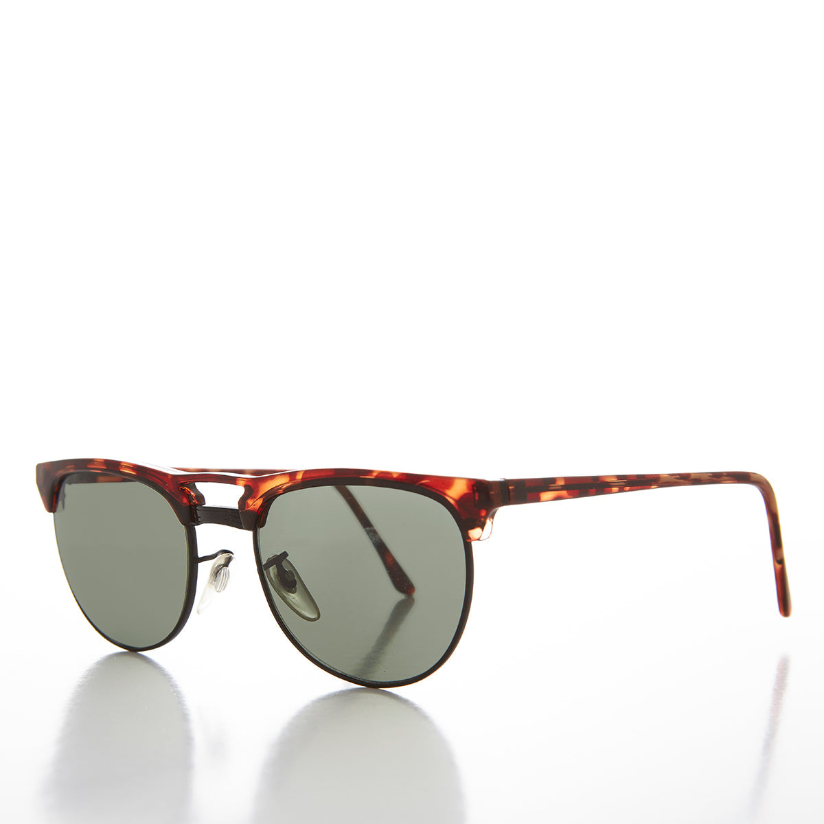 Double Bridge Horn Rim Retro Sunglass - Willis