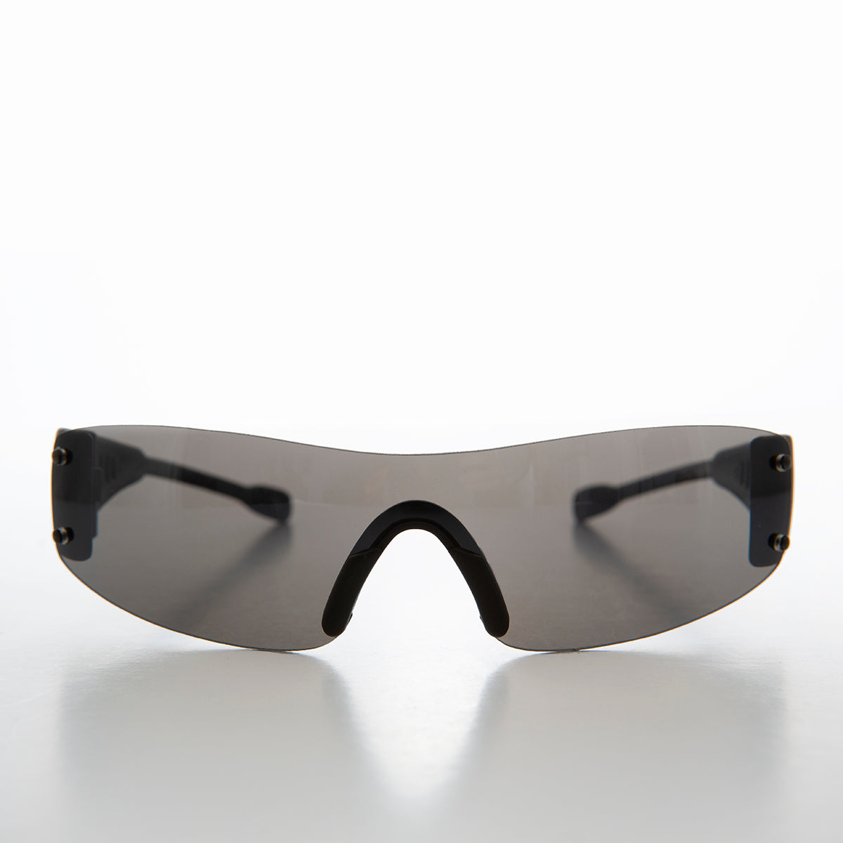 Sporty Wrap Around Shield Mono Lens Sunglass - Wolf