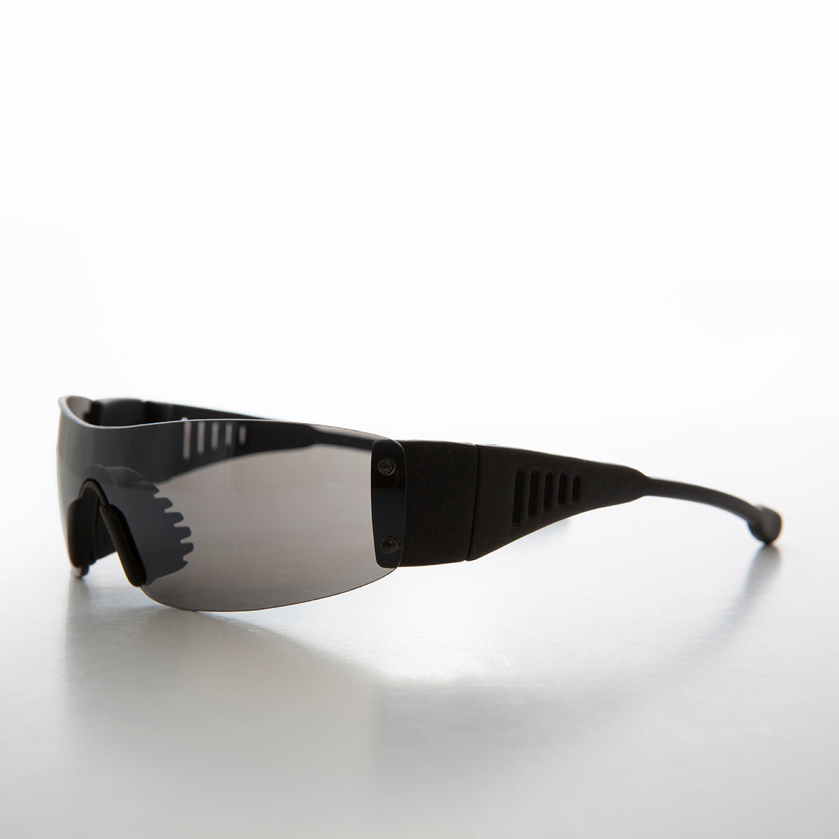 Sporty Wrap Around Shield Mono Lens Sunglass - Wolf