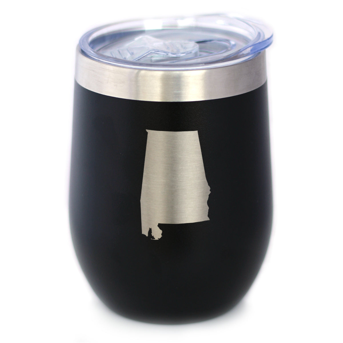 Alabama State Outline - Wine Tumbler