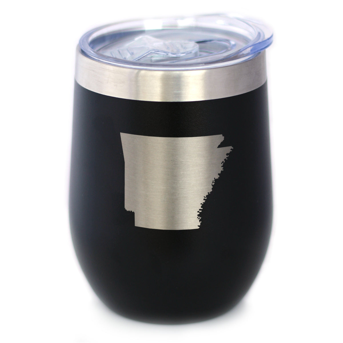 Arkansas State Outline - Wine Tumbler