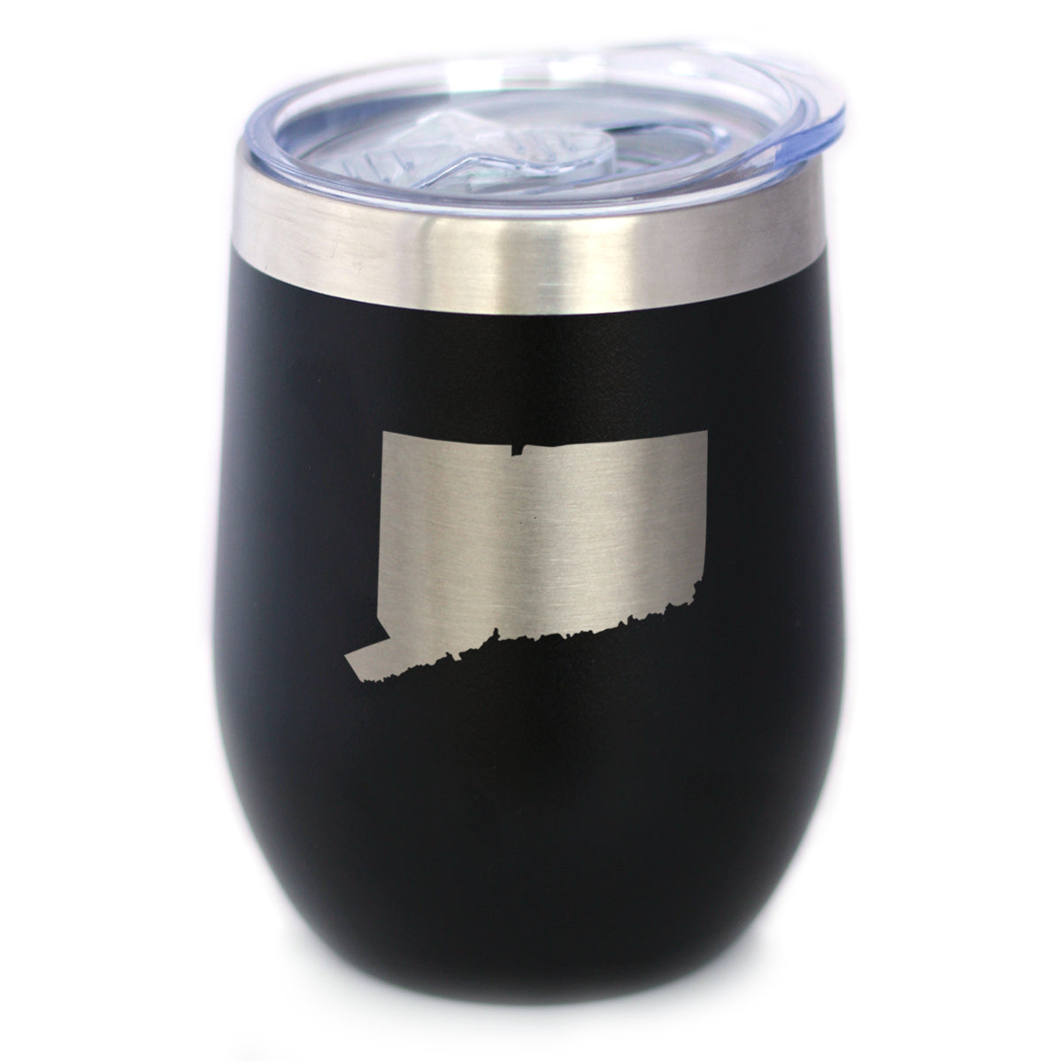 Connecticut State Outline - Wine Tumbler