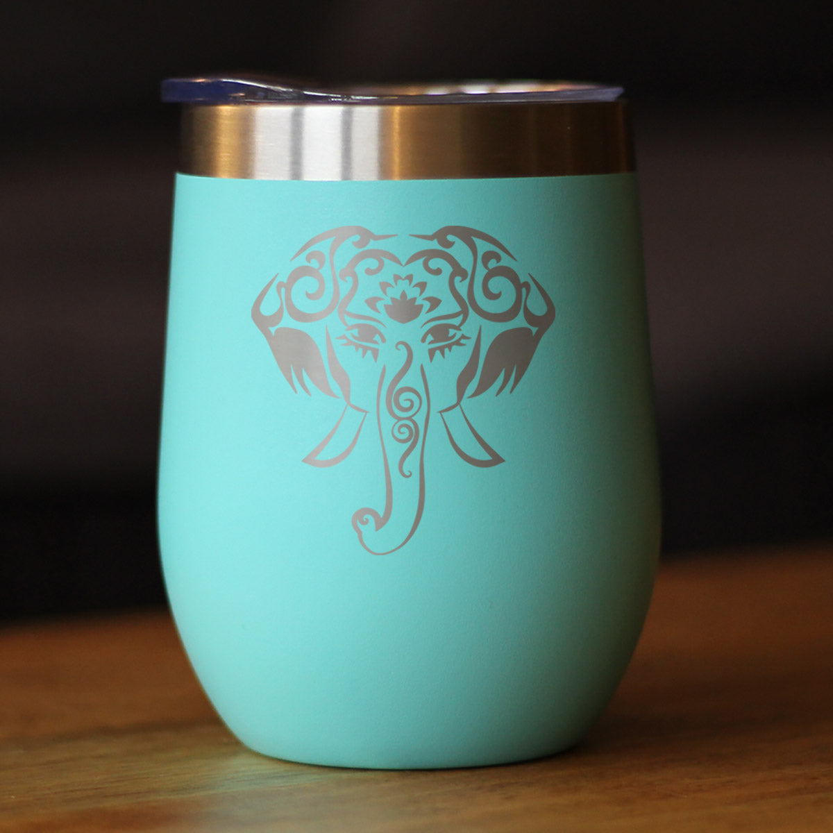 Elephant Boho - Wine Tumbler