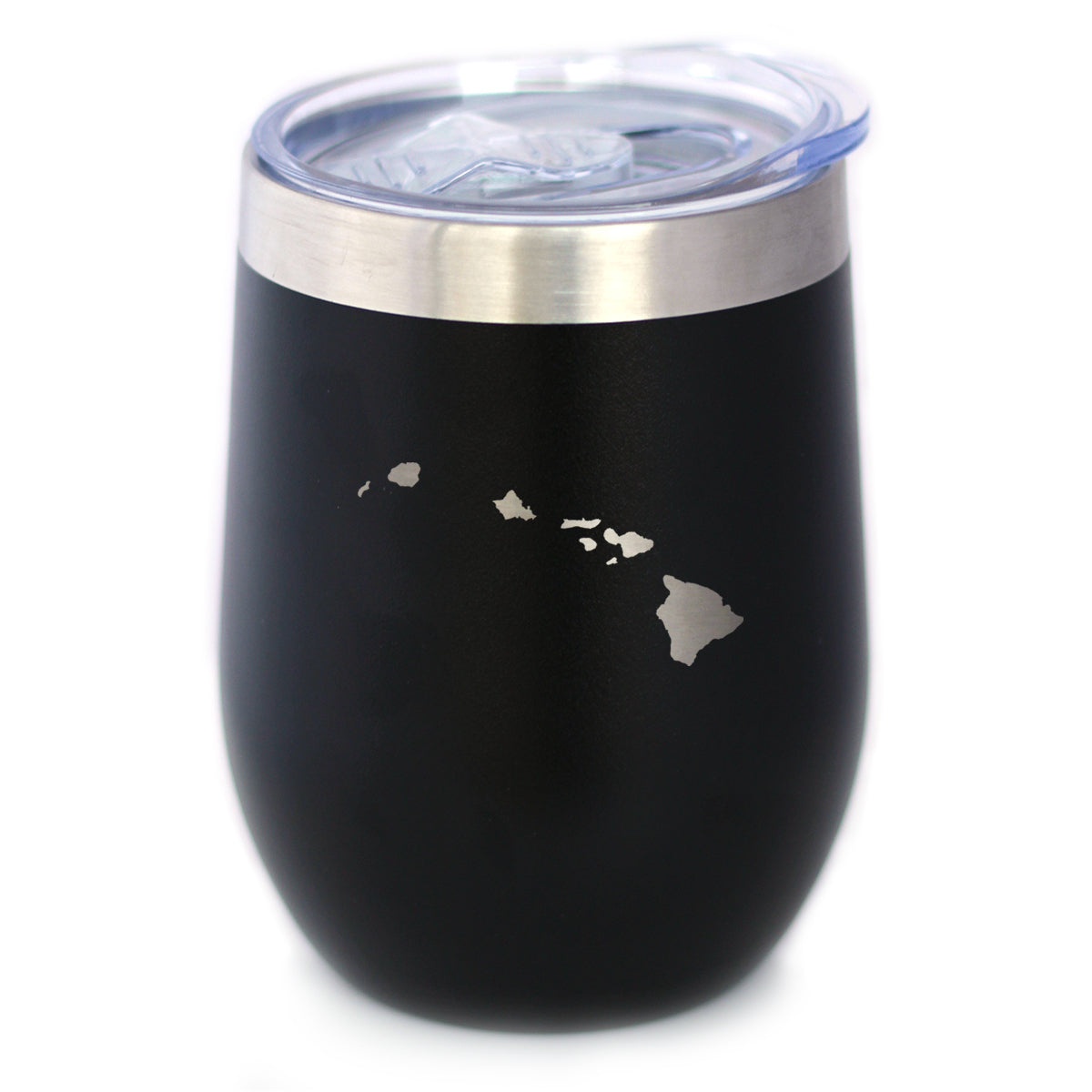 Hawaii State Outline - Wine Tumbler