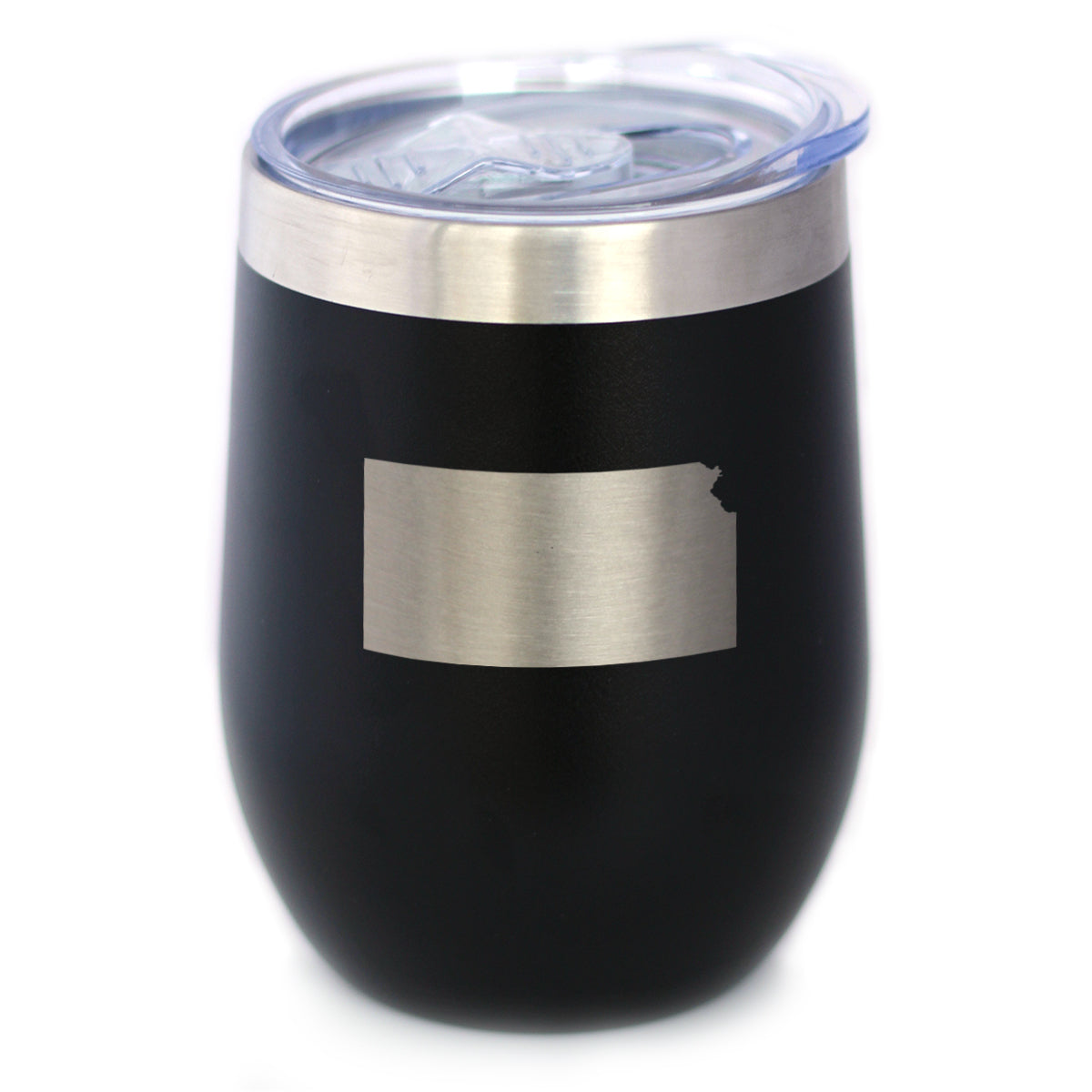 Kansas State Outline - Wine Tumbler