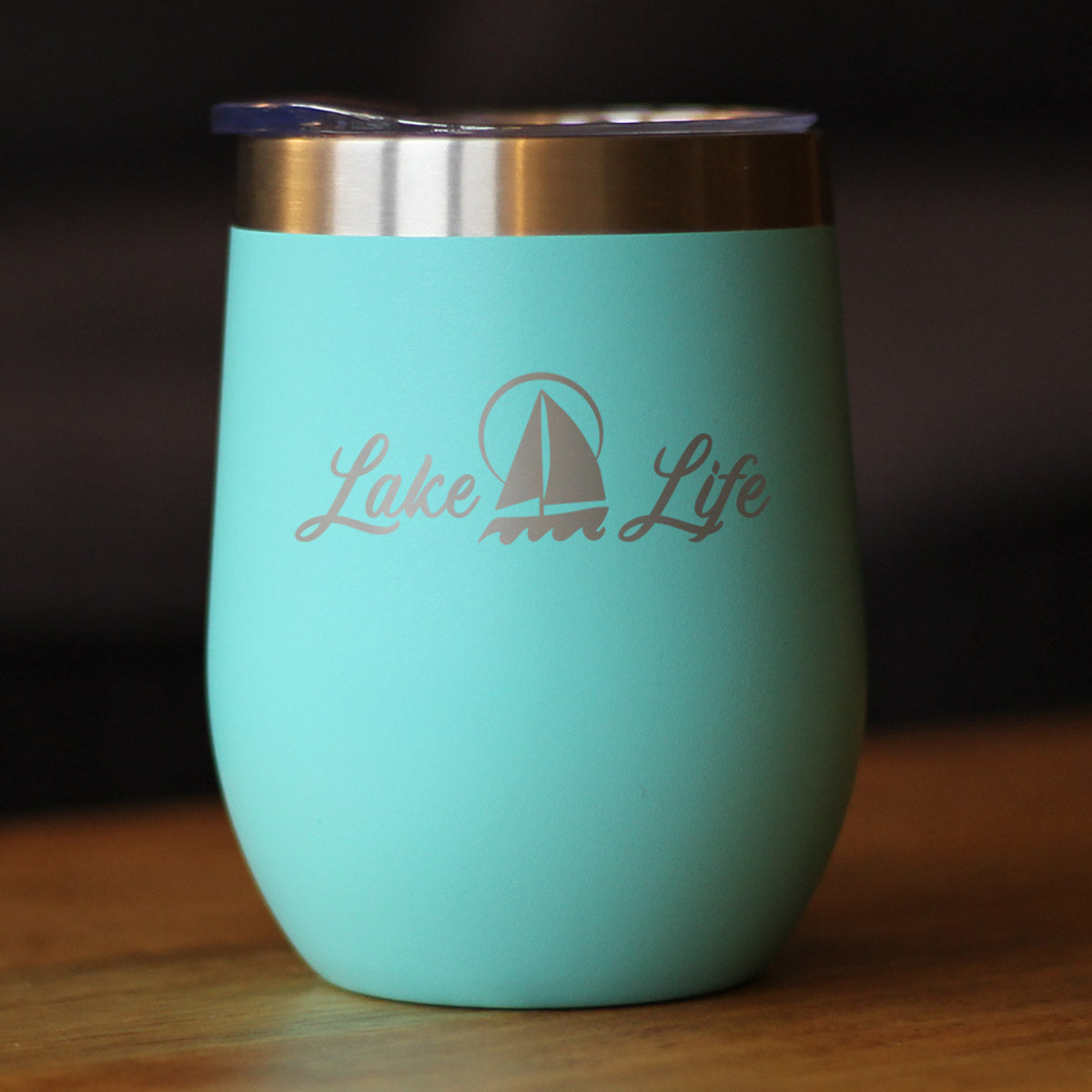 Lake Life - Sailboat - Wine Tumbler