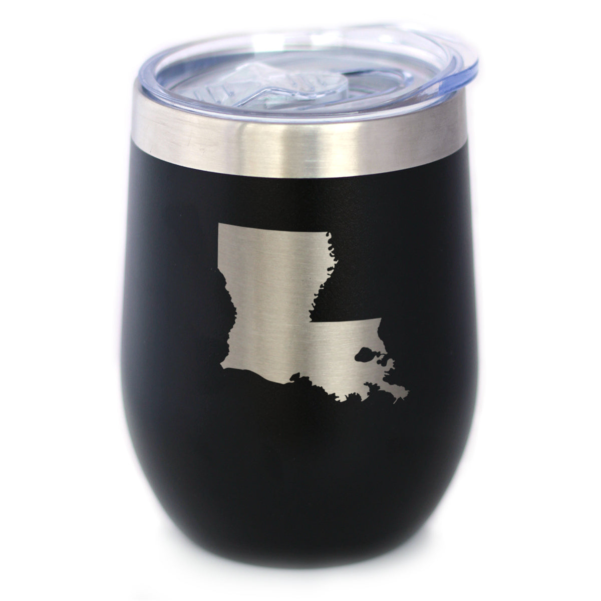 Louisiana State Outline - Wine Tumbler