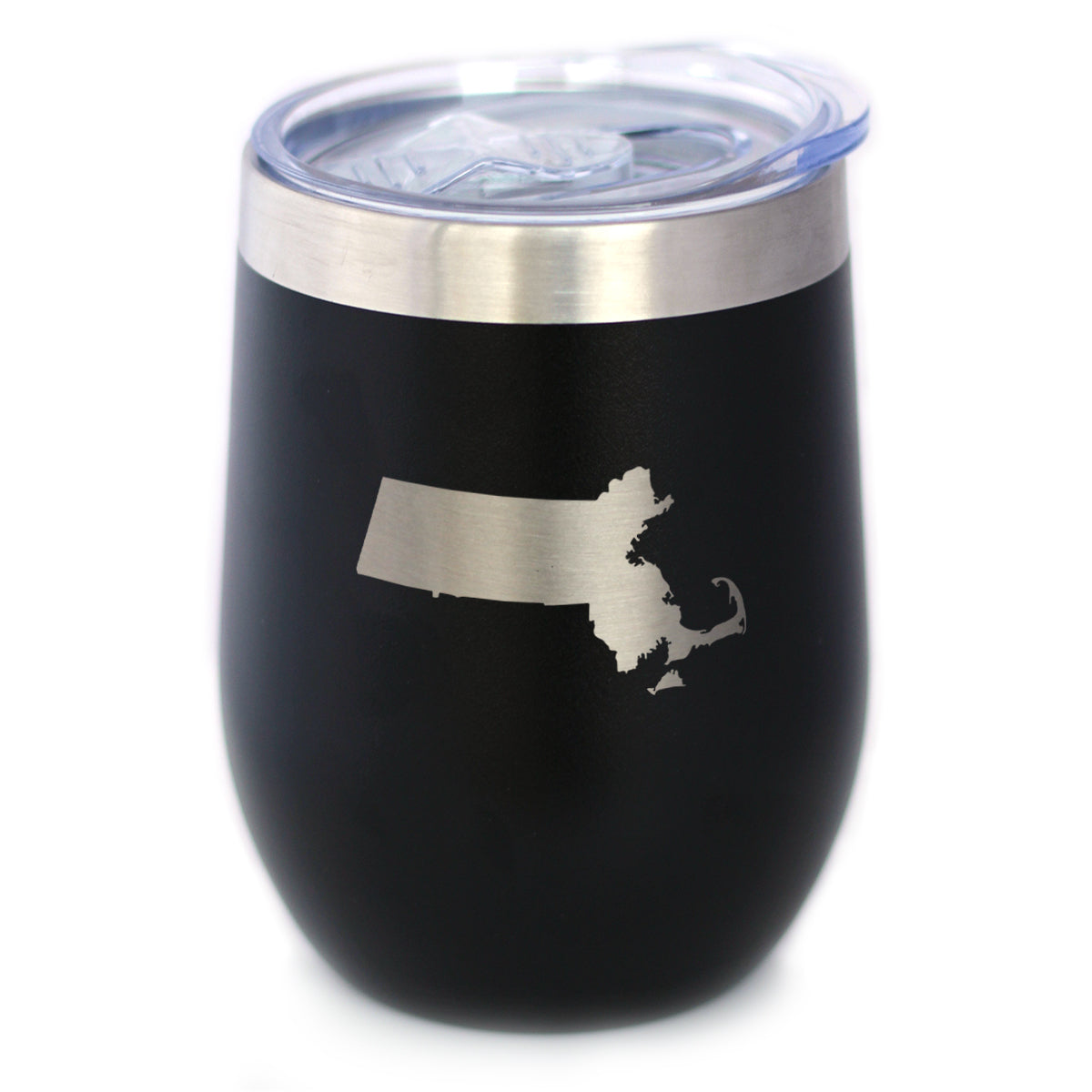 Massachusetts State Outline - Wine Tumbler