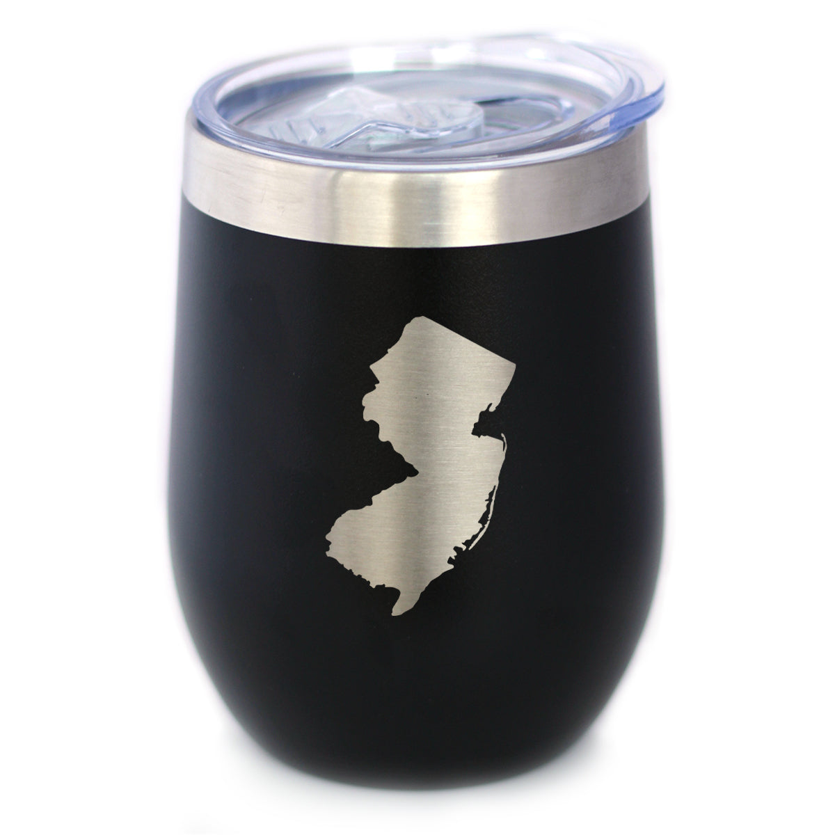 New Jersey Sate Outline - Wine Tumbler