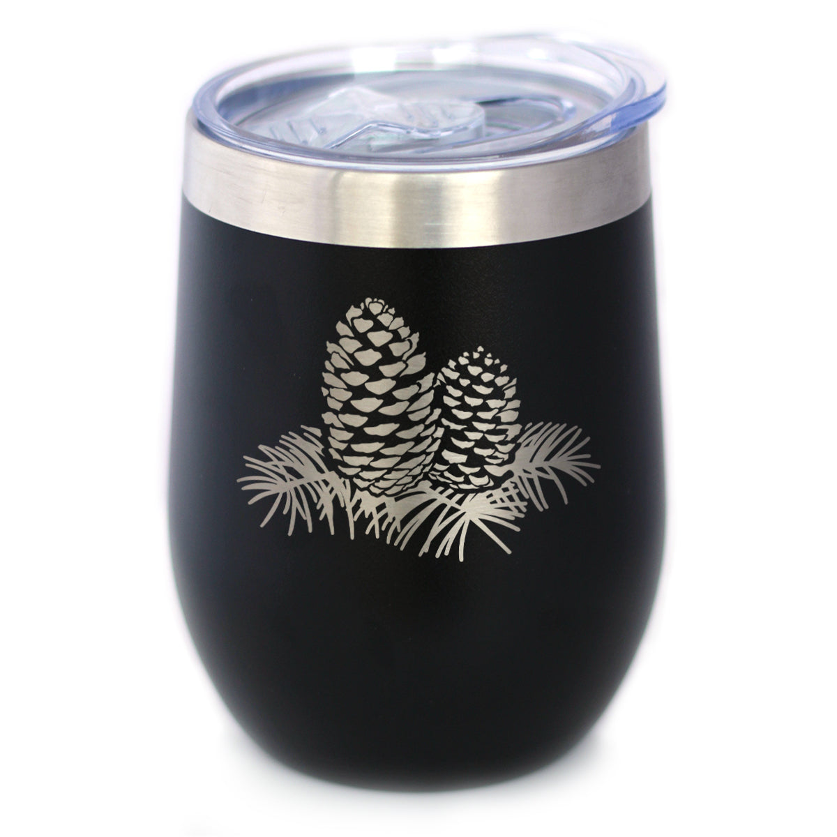 Pinecones - Cute Rustic and Cabin Themed Decorations - Wine Tumbler