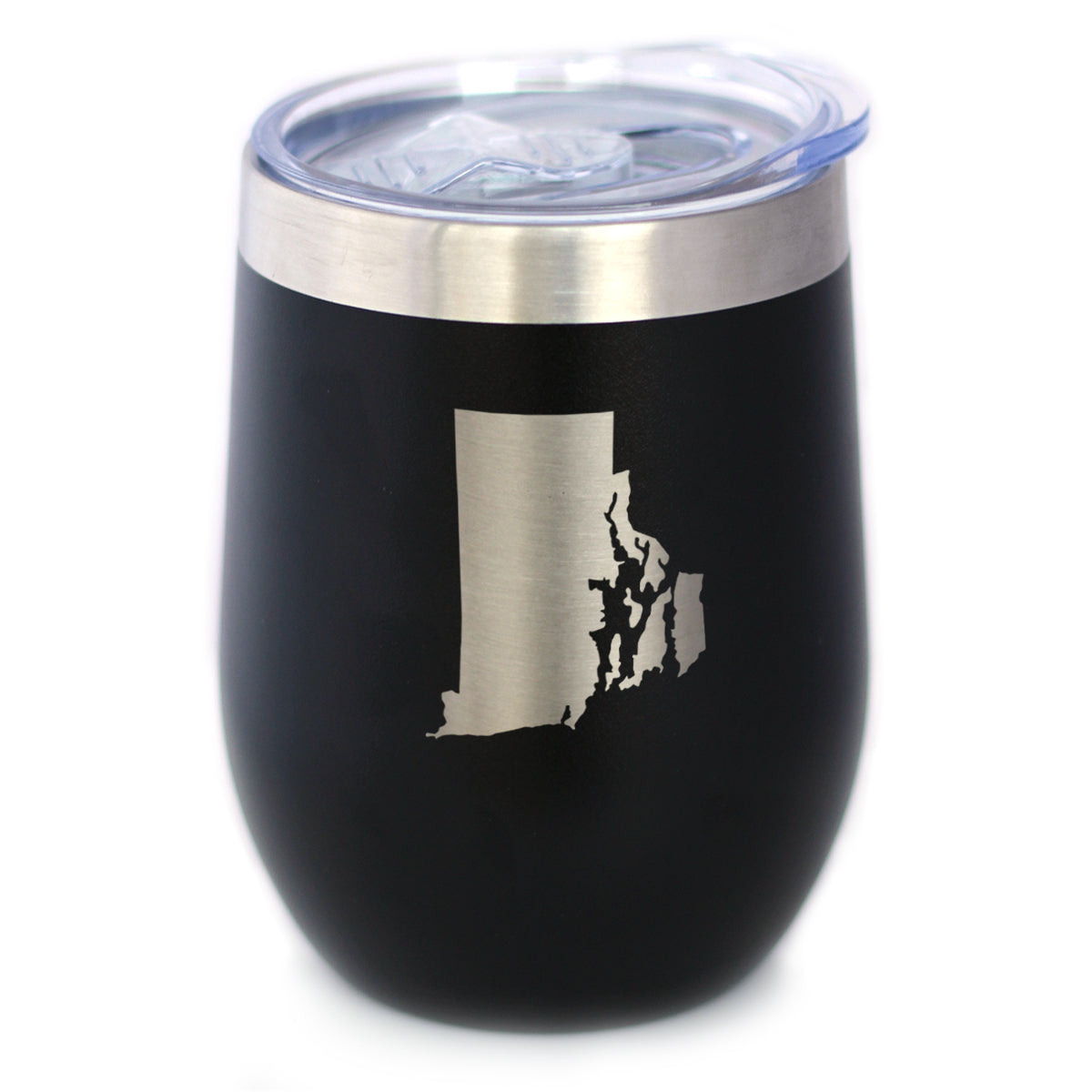 Rhode Island State Outline - Wine Tumbler