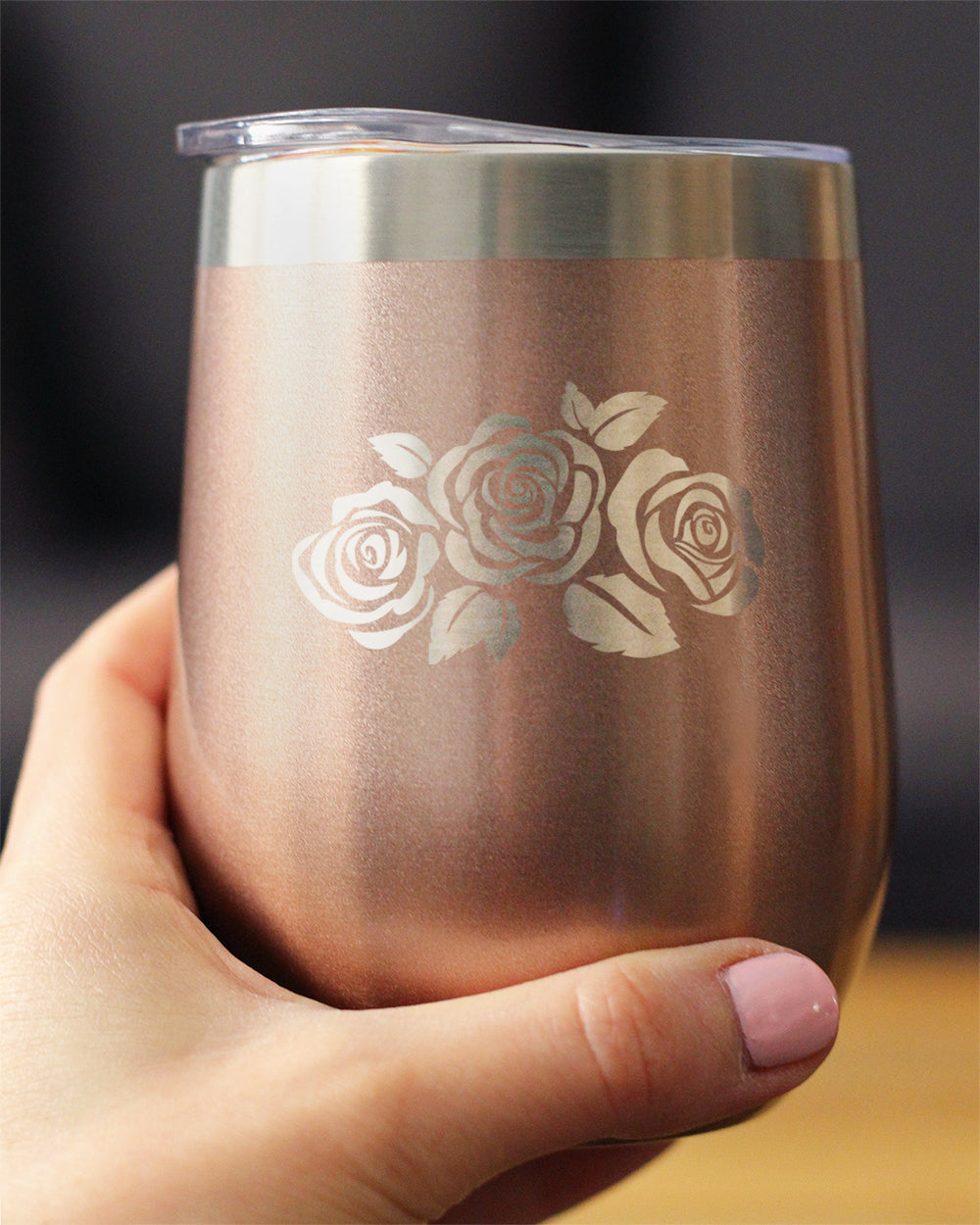 Roses - Wine Tumbler