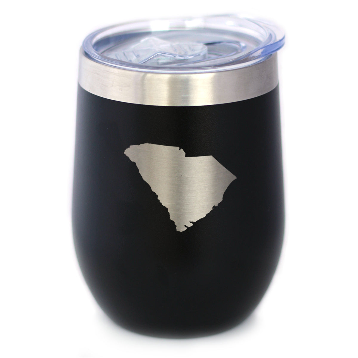 South Carolina State Outline - Wine Tumbler