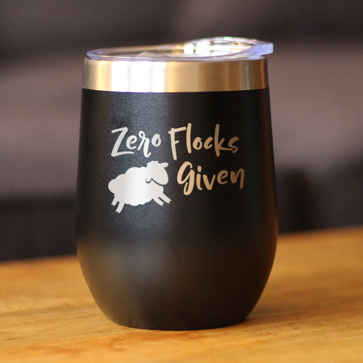 Zero Flocks Given Sheep - Wine Tumbler