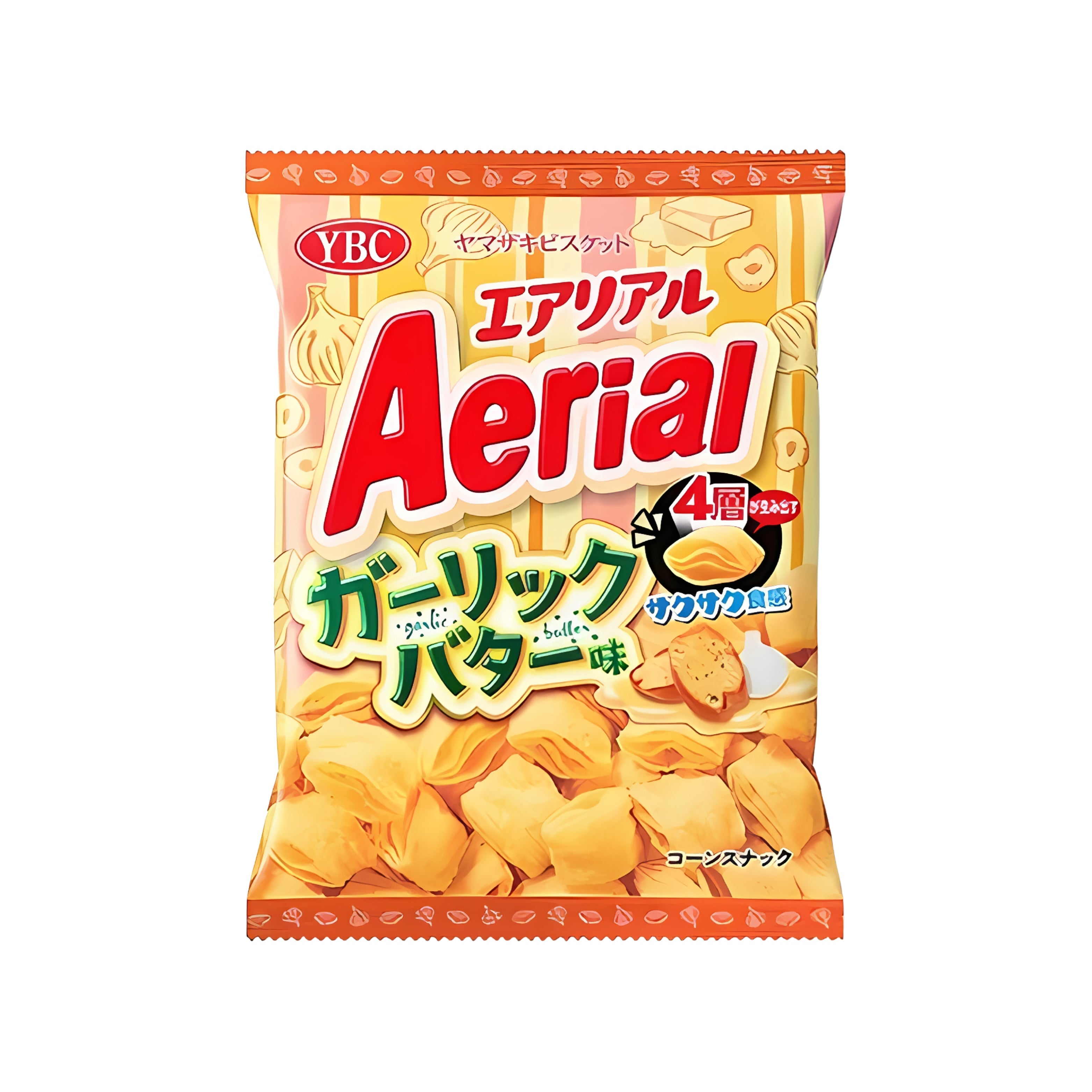 YBC Corn Puff Aerial Chips Garlic Butter (Japan)