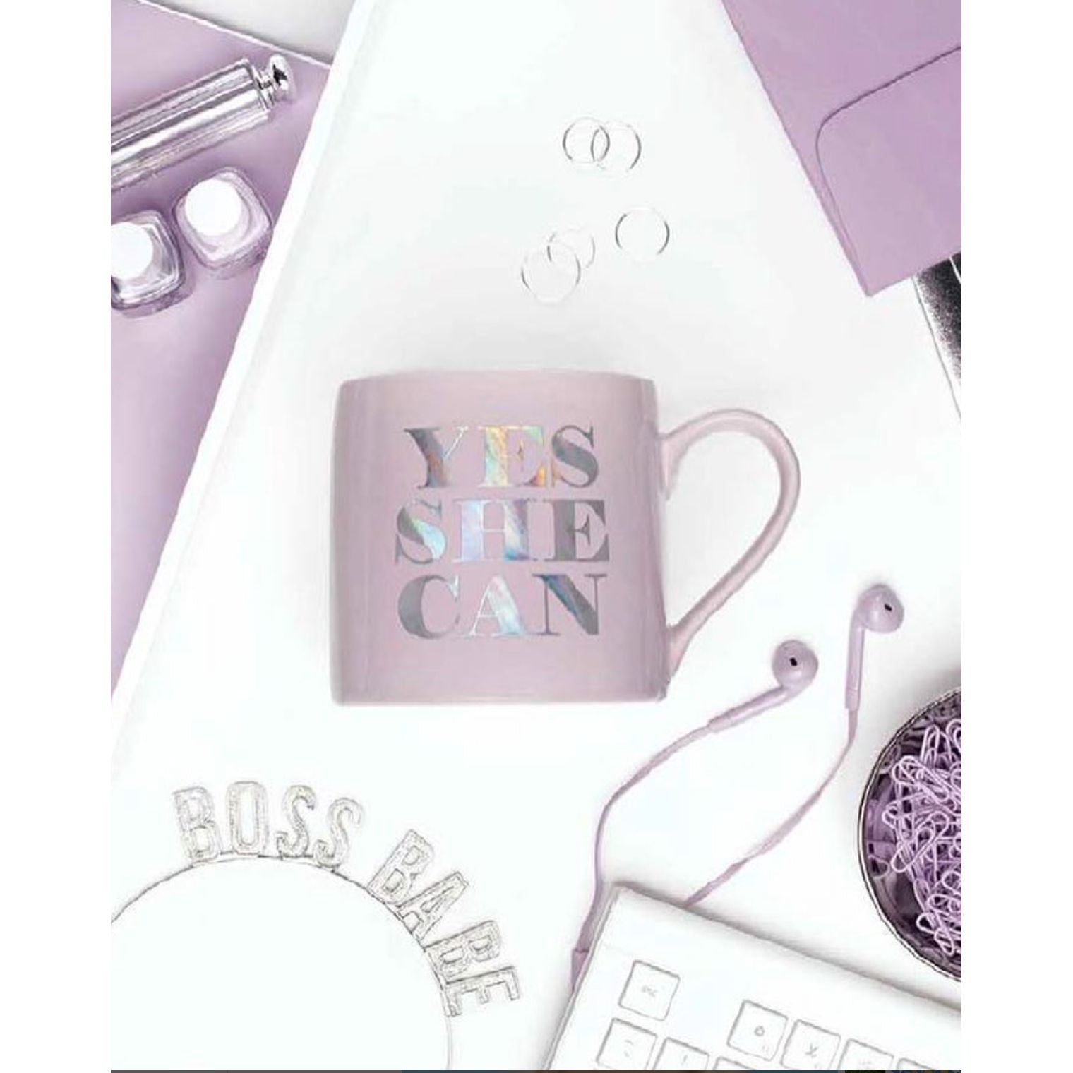 Yes She Can Jumbo Coffee Mug | Ceramic | 20 oz.