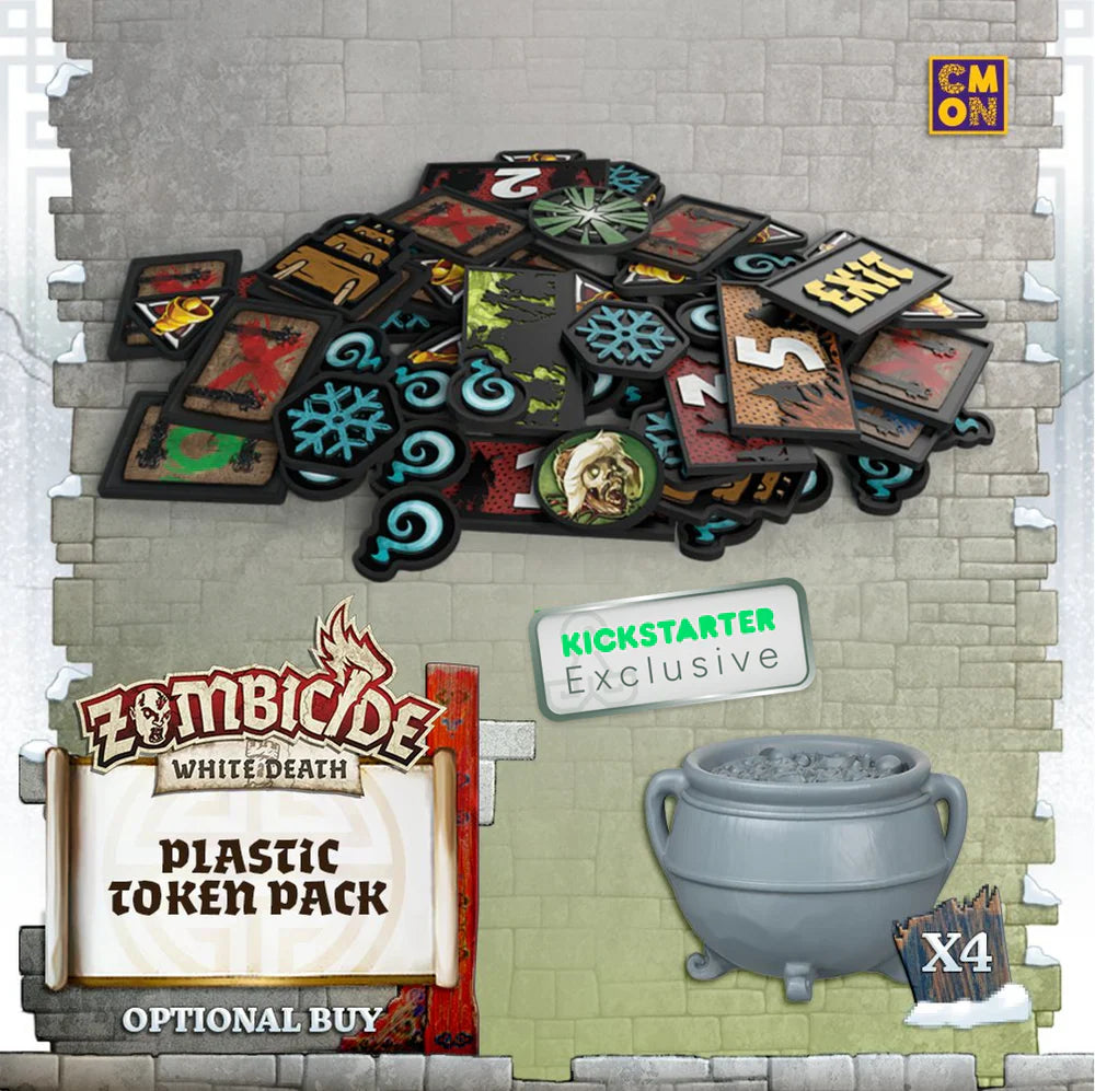 Zombicide: White Death Plastic Token Pack - Kickstarter Exclusive