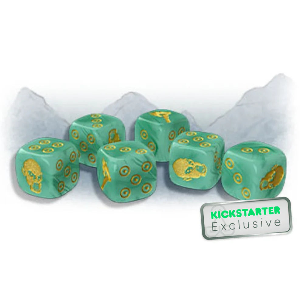 Zombicide: White Death Jade Dice - Kickstarter Exclusive