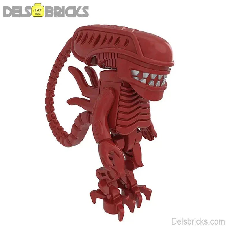 Alien Xenomorph Red body Lego Minifigures Custom Toys