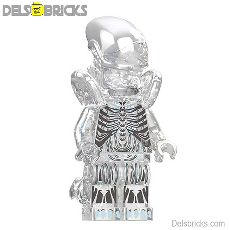 Aliens Xenomorph transparent Lego custom Minifigures