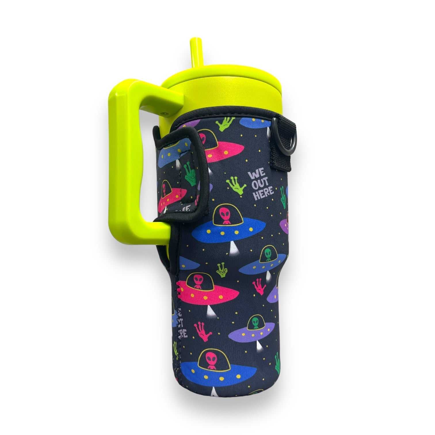 Aliens 25-35oz Tumbler With Handle Sleeve