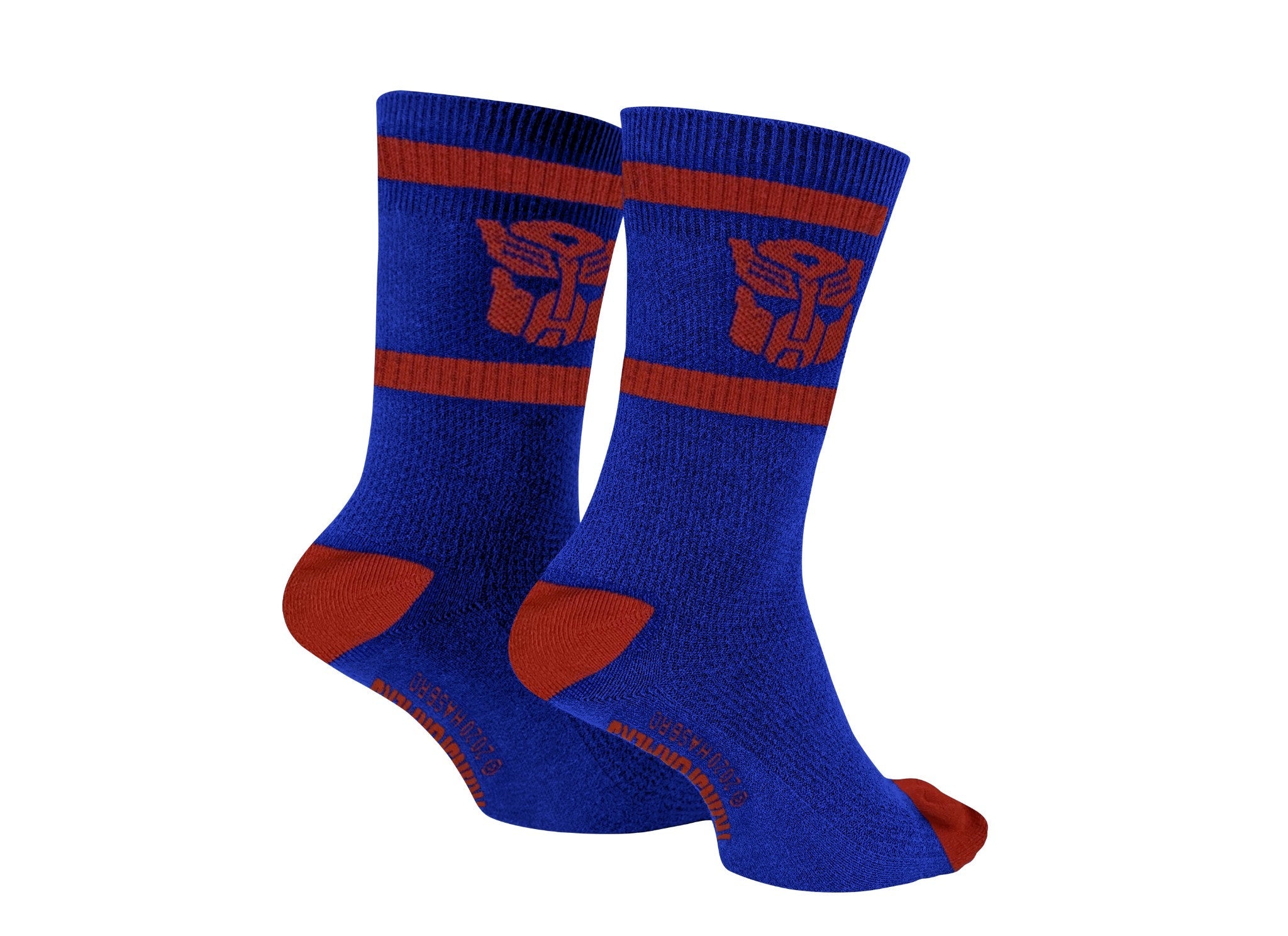 Hasbro Transformers Autobots Symbol Blue and Red Crew Socks