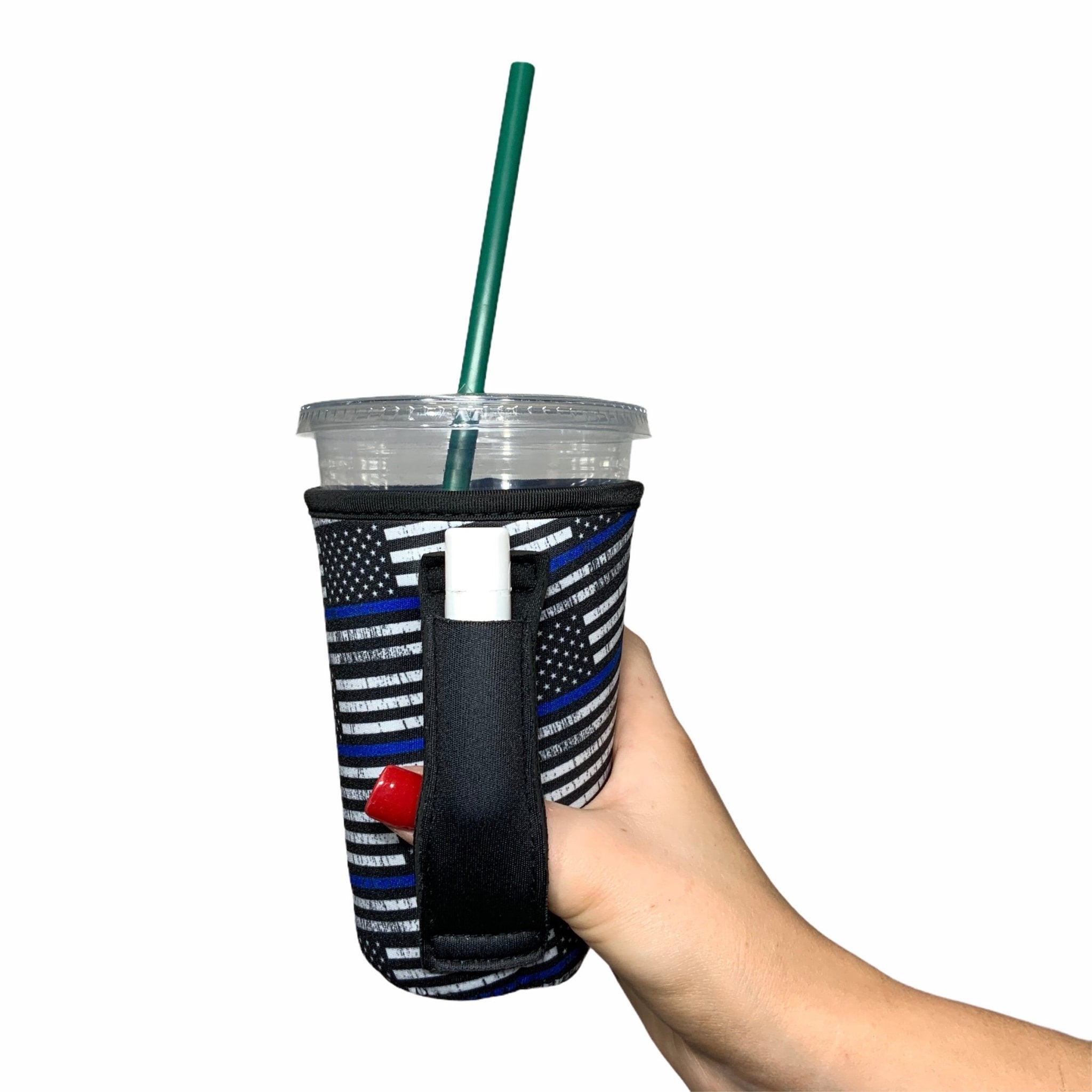 Back The Blue 16oz PINT Glass / Medium Fountain Drinks and Tumbler Handlers™