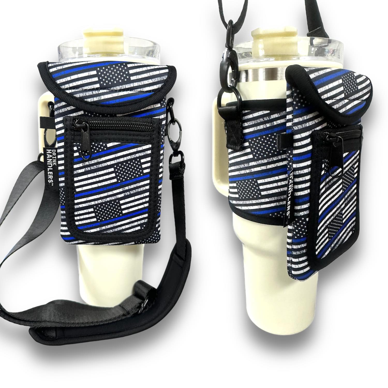 Back The Blue Wrap Around Drink Pocket Carrier