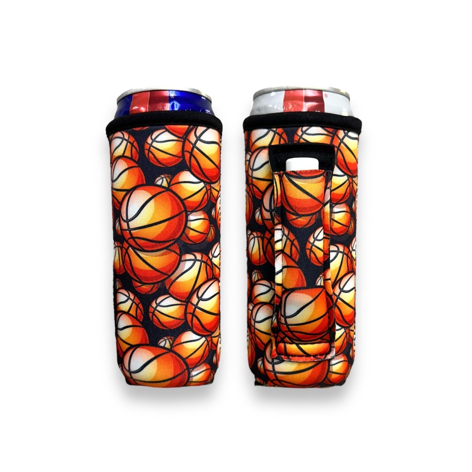 Basketball 12oz Slim Can Handler™