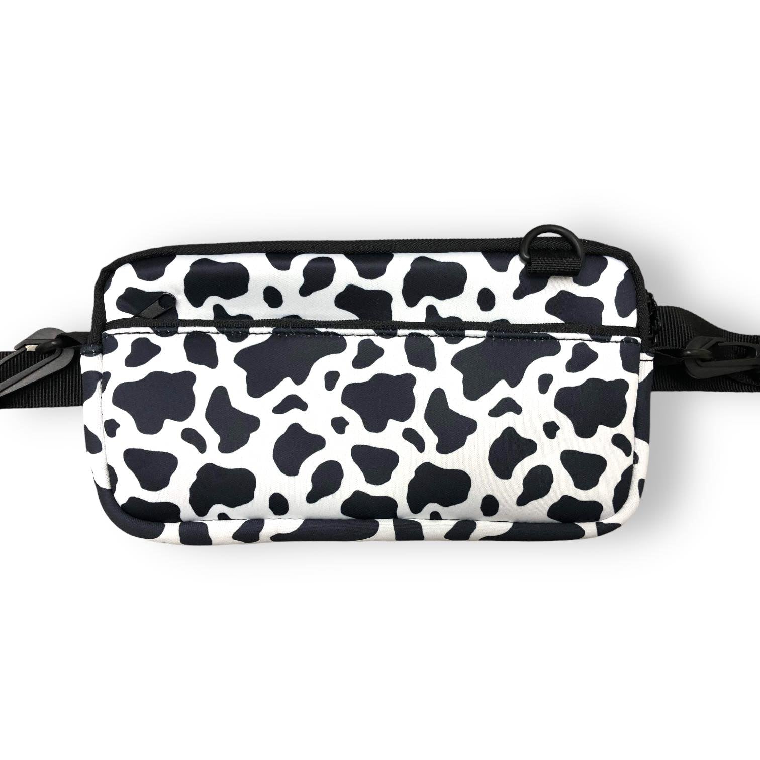 Black and White Cow Print Cross Body Purse