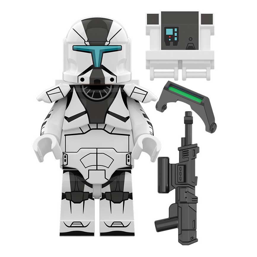 Black Commando Clone trooper Lego Star wars Minifigures