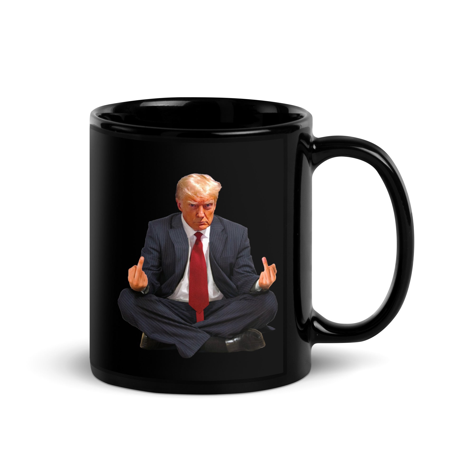 Zen of Trump Meditation Black Mug