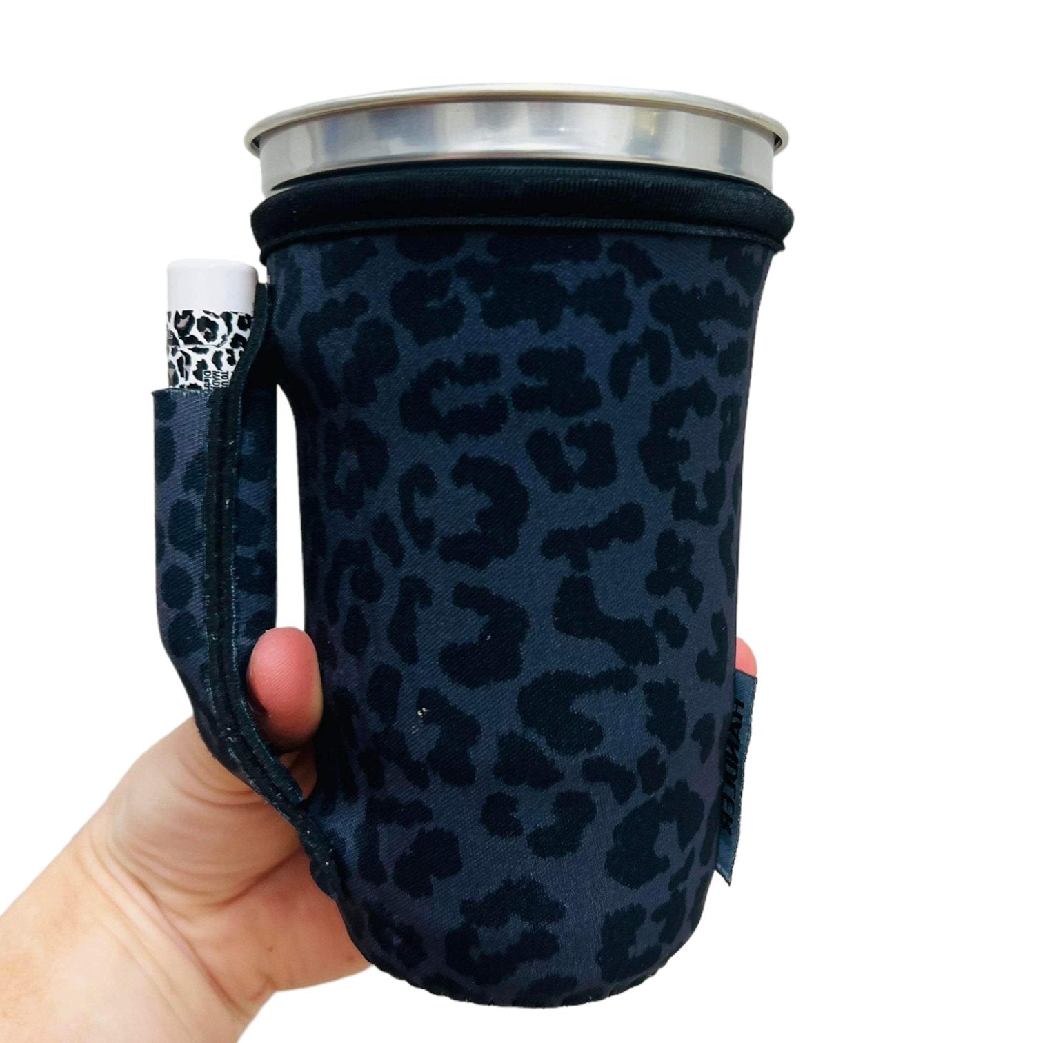 Black Leopard 16oz PINT Glass / Medium Fountain Drinks and Hot Coffee Handlers™