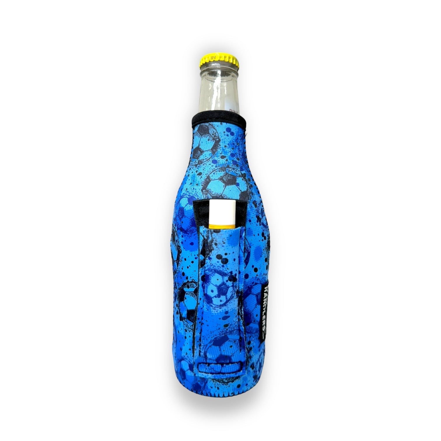 Blue Soccer 12oz Bottleneck Handler™