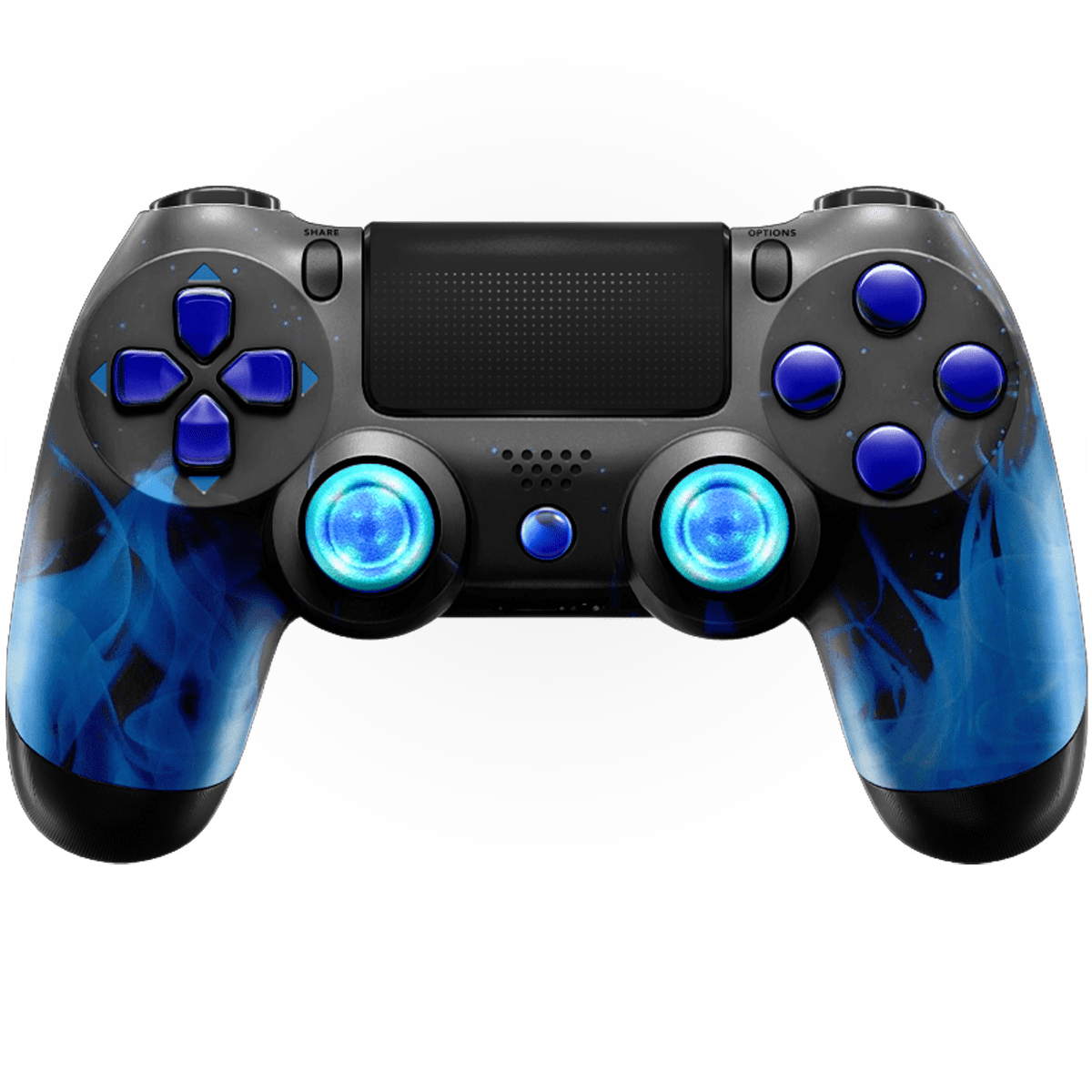 BLUE FIRE PS4 CUSTOM MODDED CONTROLLER