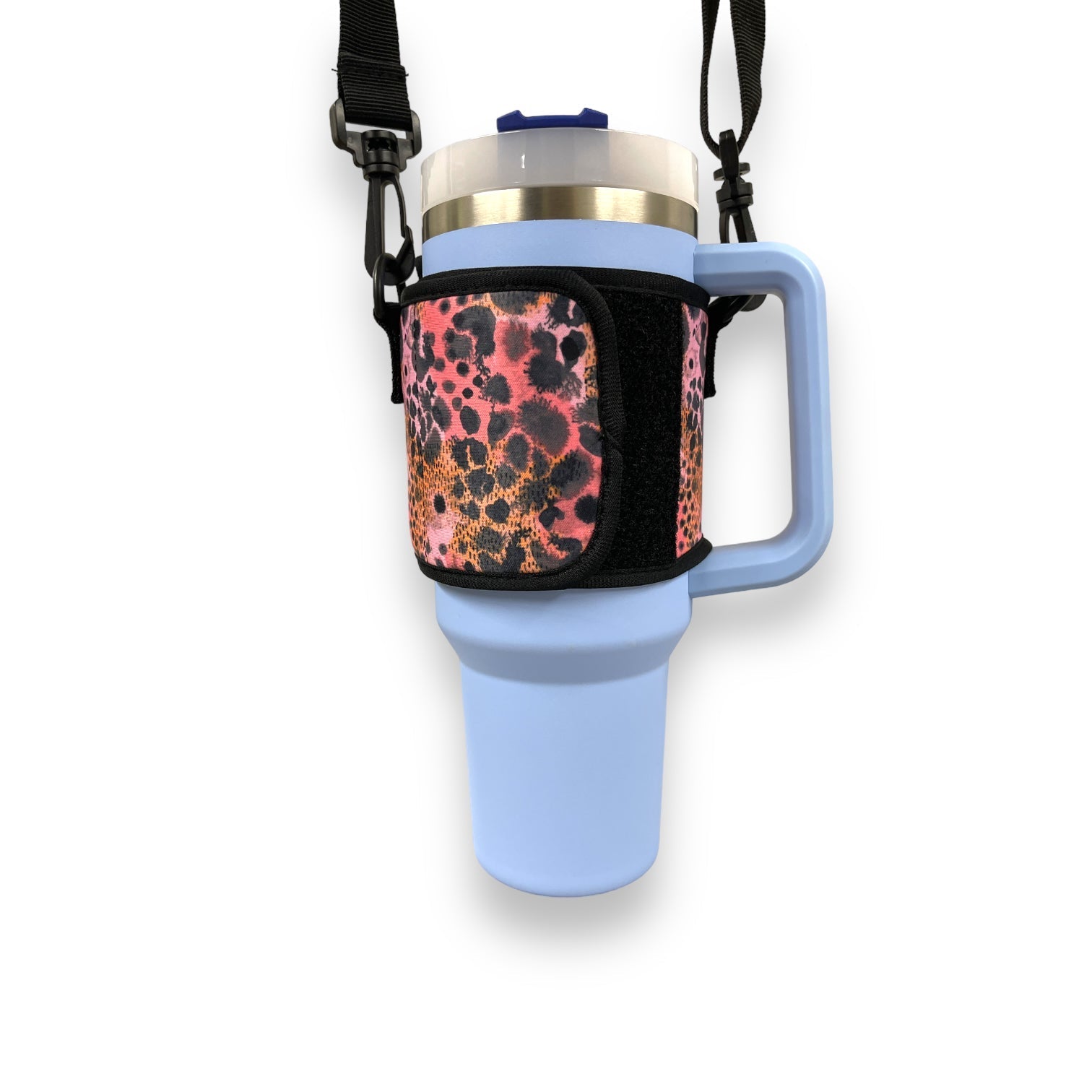 Blushing Leopard Wrap Around Drink Pocket