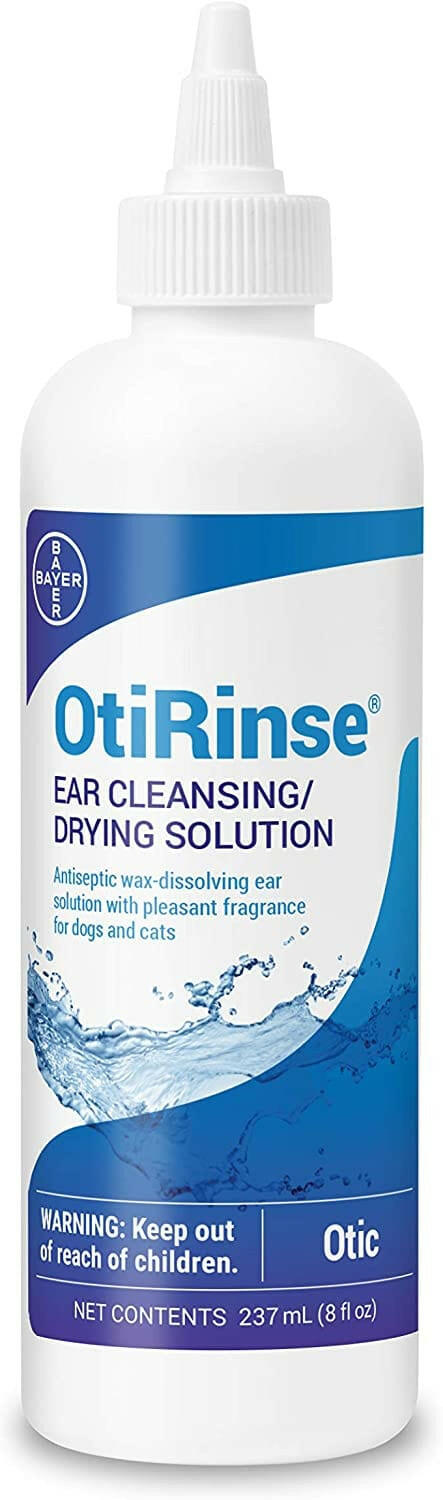 OtiRinse Ear Cleansing/Drying Solution for Dogs & Cats (8 oz)