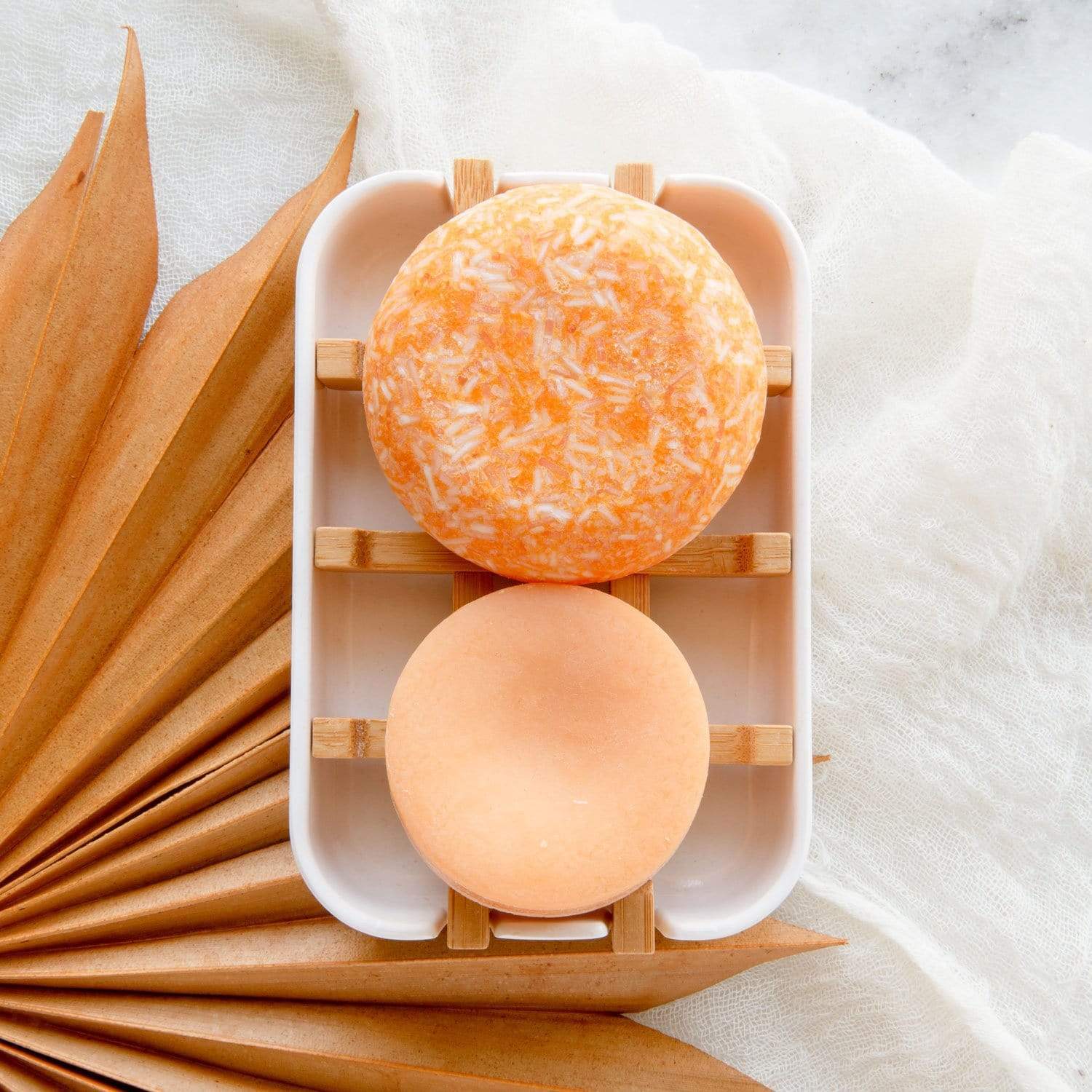 Bamboo Soap Dish - Plastic Free Soap Dish, Bamboo & Corn Starch, Compostable - Thumbnail 3