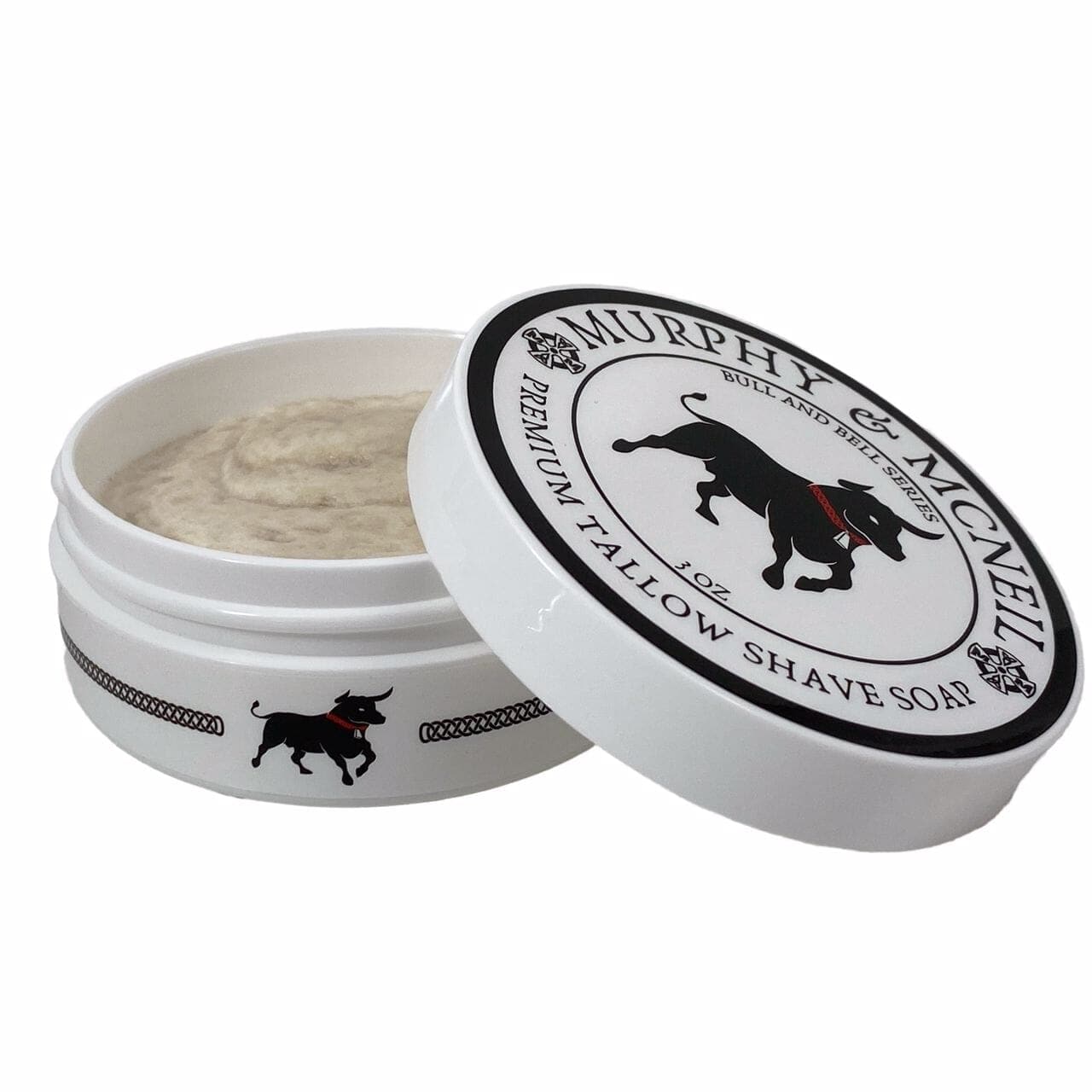 Bull and Bell Series: Amber Sandalwood Shaving Soap - by Murphy and McNeil