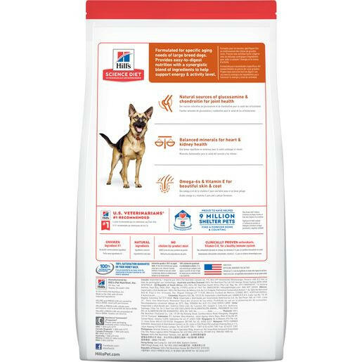 Hill's Science Diet Adult 6+ Large Breed Chicken Meal, Barley & Brown Rice Dry Dog Food