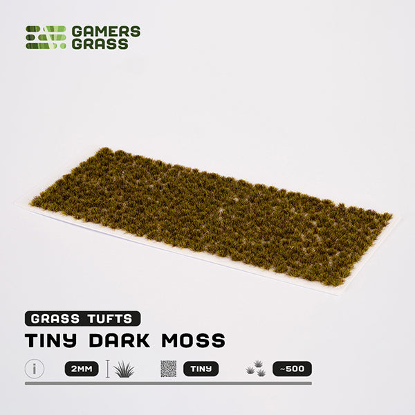 Gamers Grass Tufts: Dark Moss- Tiny