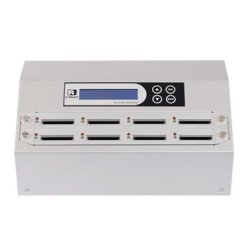 U-Reach 1 to 7 CFast Duplicator and Sanitizer - Silver Series