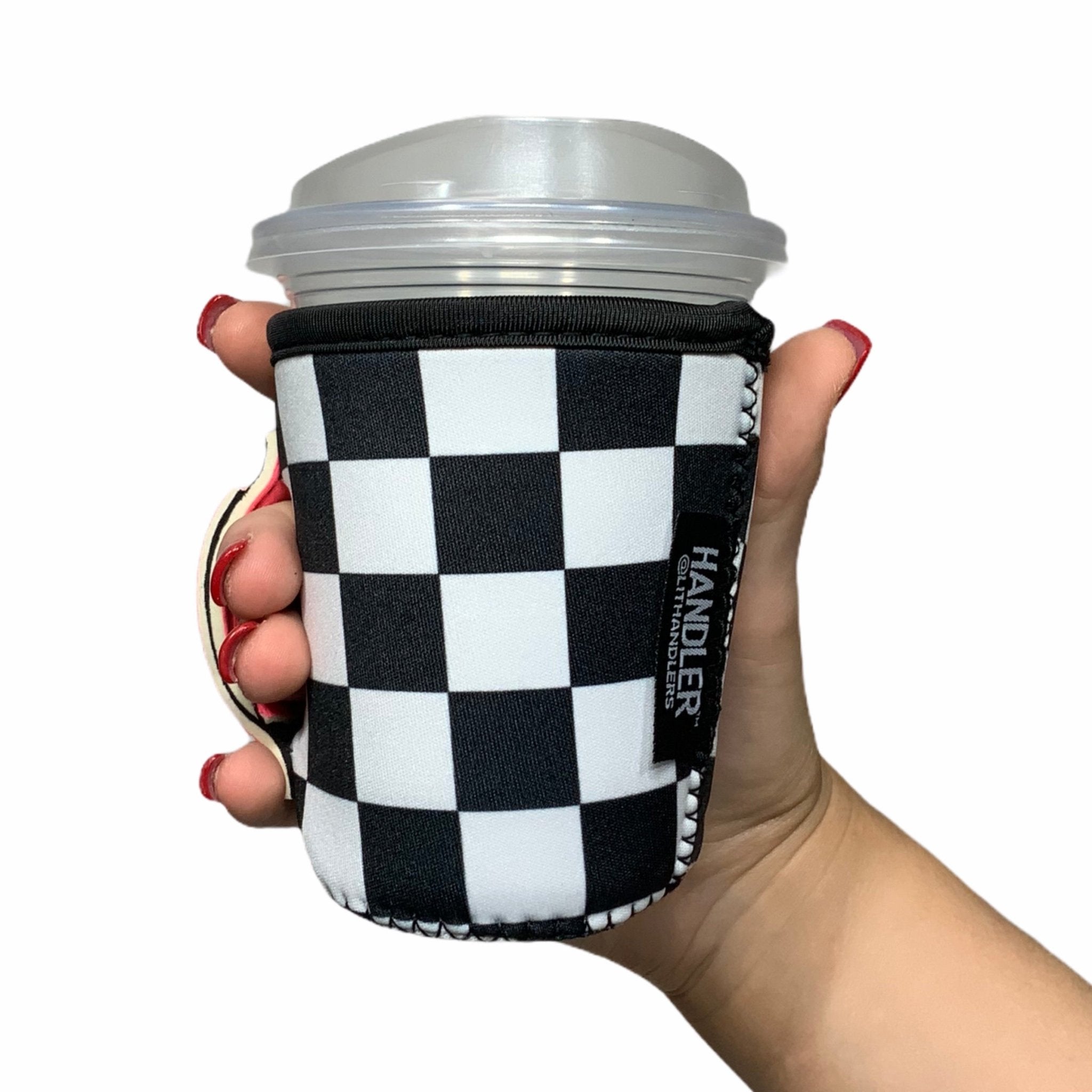 Checkerboard w/ Neon Pink Small & Medium Coffee Handler™