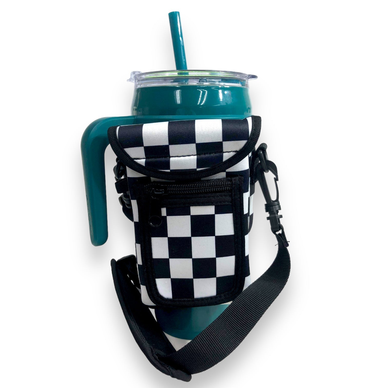 Checkerboard Wrap Around Drink Pocket