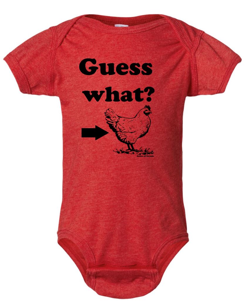 CHICKEN BUTT Kids shirt and Infant Bodysuit