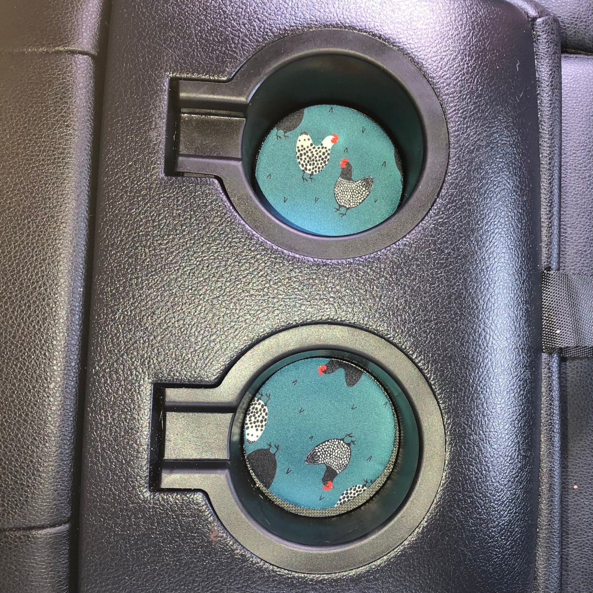 Chickens Neoprene Car Coasters