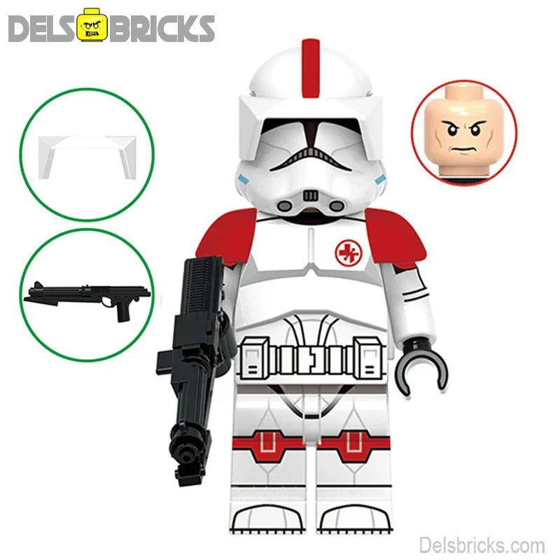 Clone Trooper Medic Star Wars Lego Minifigures Custom Toys