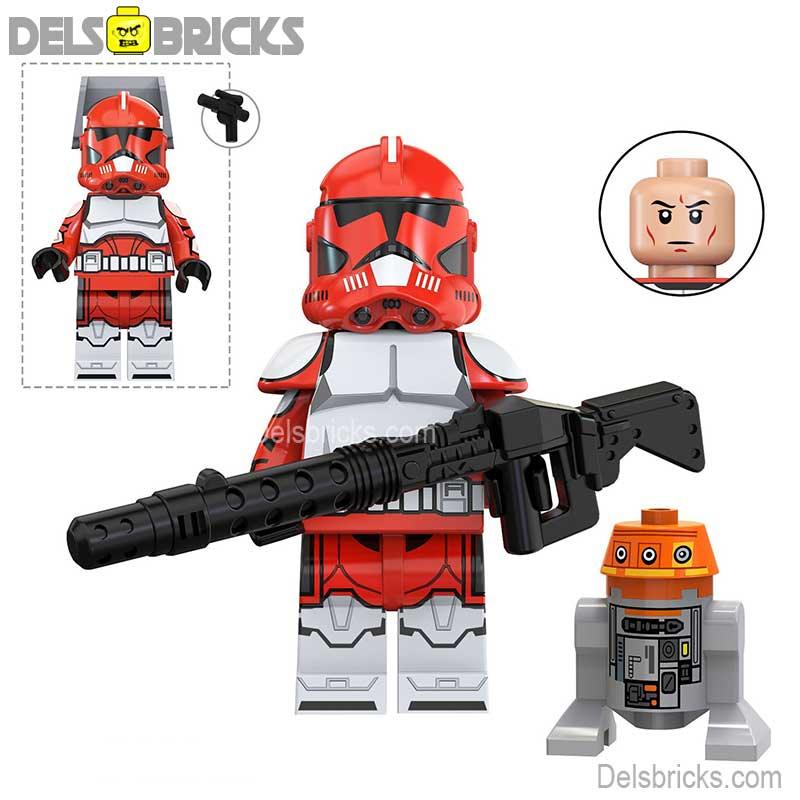 Commander Fox with Droid Star Wars Lego Minifigures Custom Toys 5