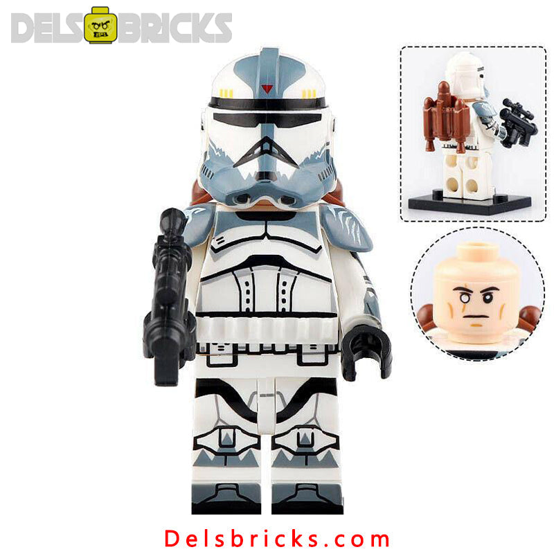 Commander Wolffe Clone trooper Lego Minifigures Custom Toys